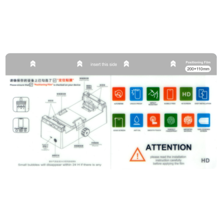 4 Layer Glossy Protector (50 Sheet) (size 11cm x 20cm)