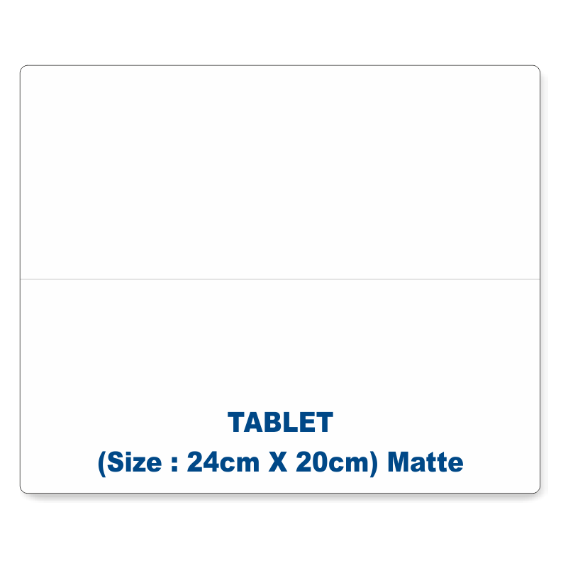 4 Layer Matte Protector Tablet (size 24cm x 20cm)